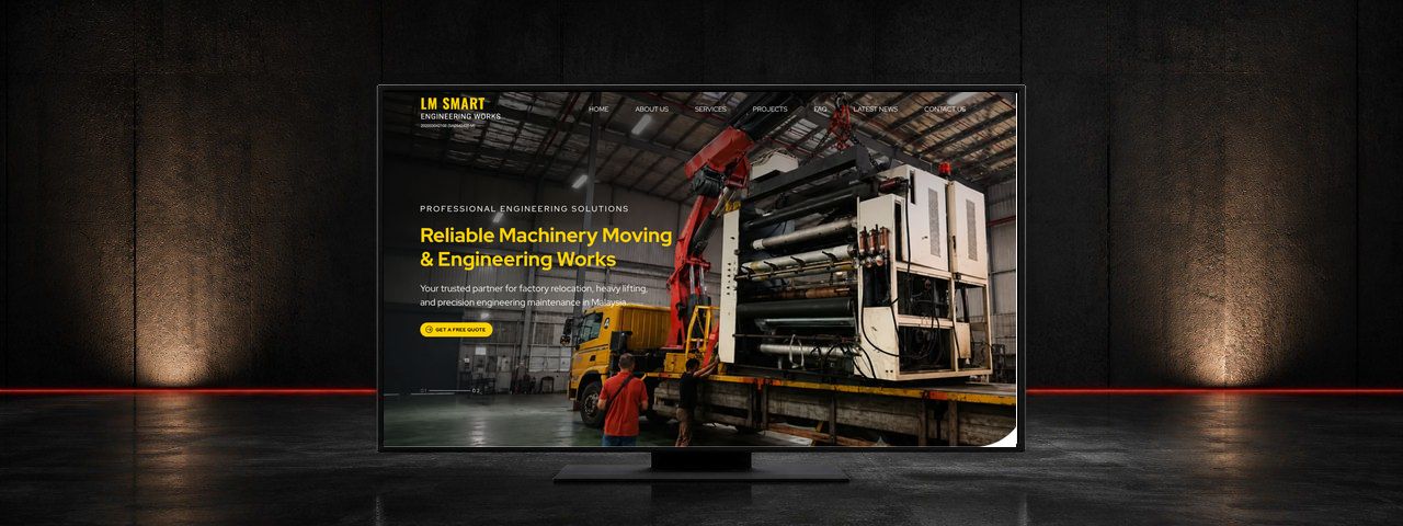 LM Smart Engineering Works Factory Relocation Website Design Case Study in Selangor