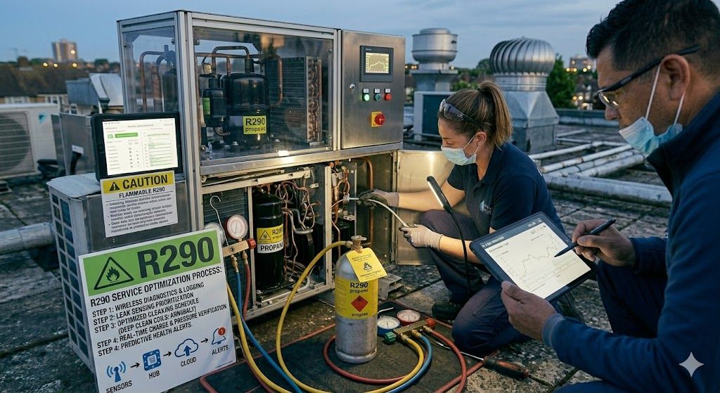 R290 refrigeration system maintenance