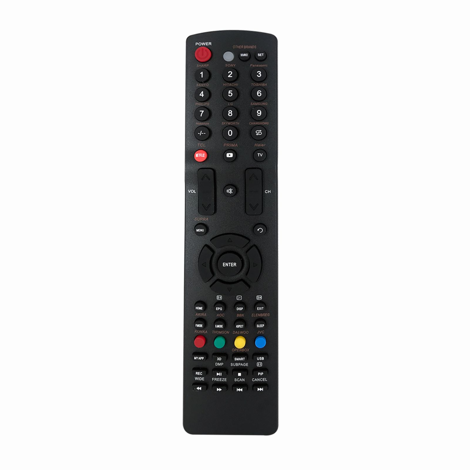 CRC1098V UNIVERSAL / MULTIFUNCTIONAL TV REMOTE FOR ALL SMART TV WITH NETFLIX YOUTUBE