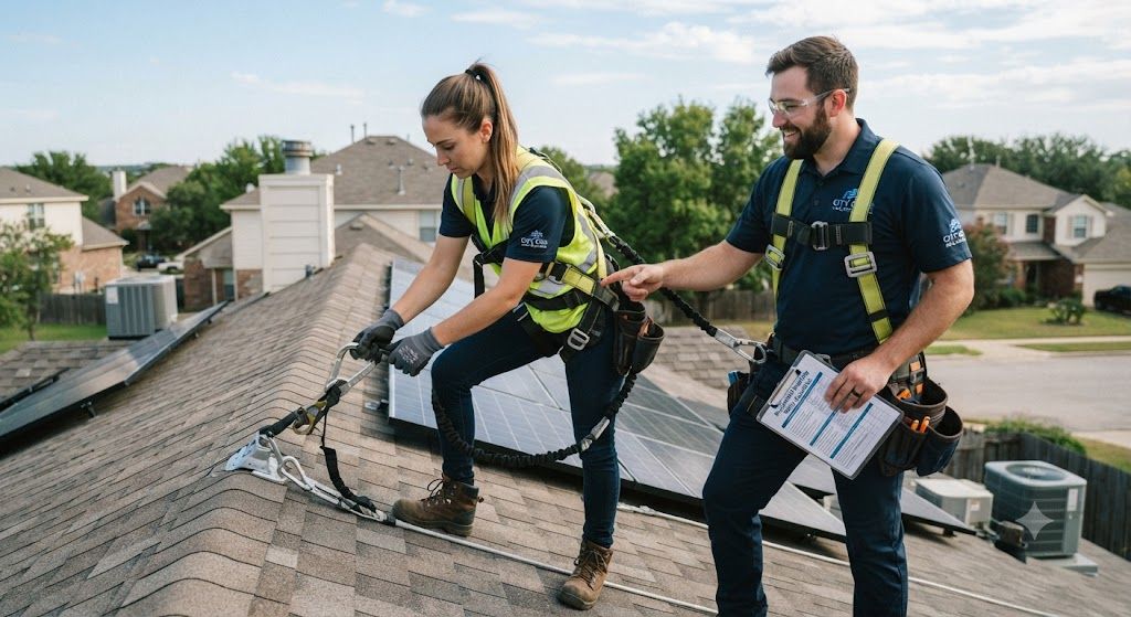 residential HVAC fall prevention safety guide