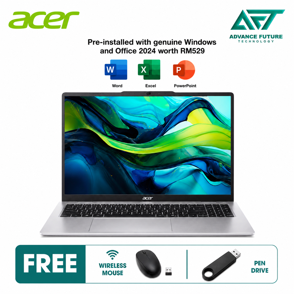 Acer Aspire Lite 16 AL16-53P-55WM 16" WUXGA Laptop Pure Silver ( Intel Core Ultra 5 115U, 16GB, 512GB SSD, Intel, W11, H&S 2024&M365 )
