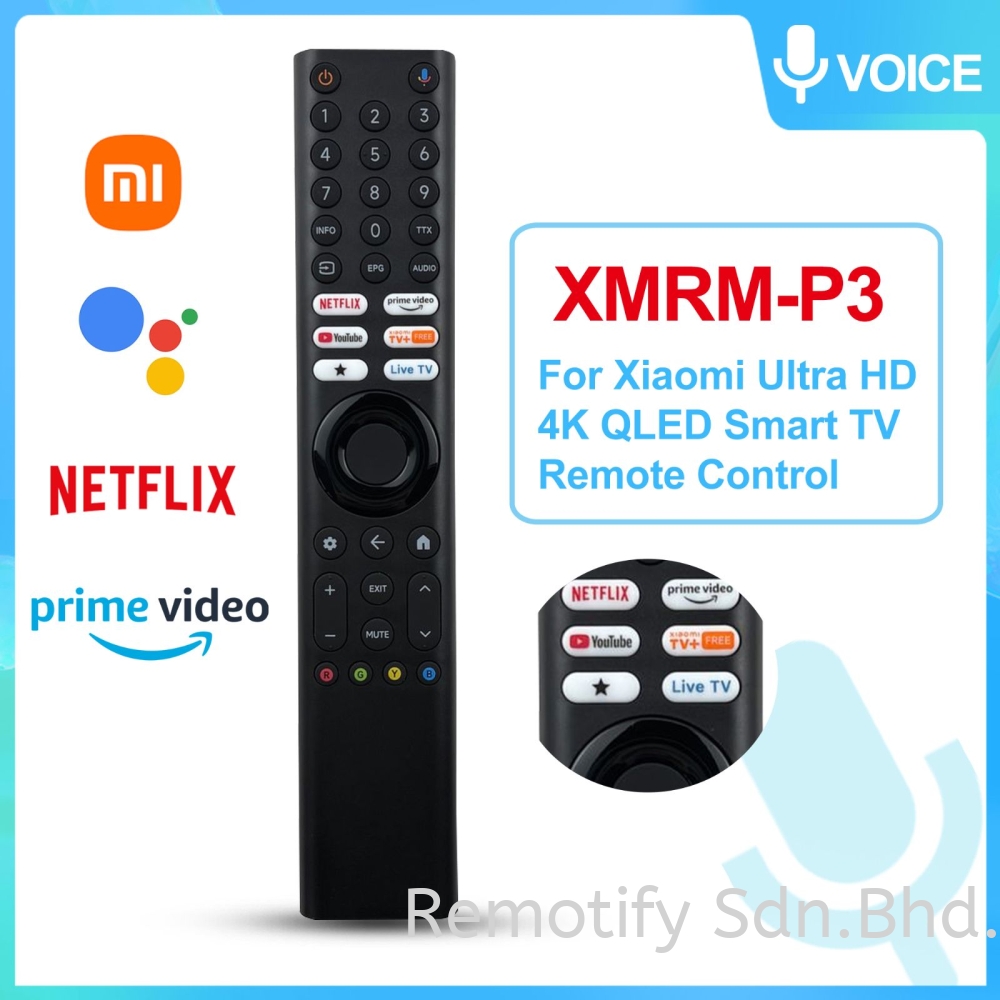 XIAOMI Voice Remote Control XMRM-P3 for Xiaomi Smart 4K UHD TV XIAOMI A PRO Remote Control