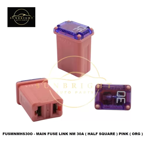 FUSMNMHS30O - MAIN FUSE LINK NM 30A ( HALF SQUARE ) PINK ( ORG )