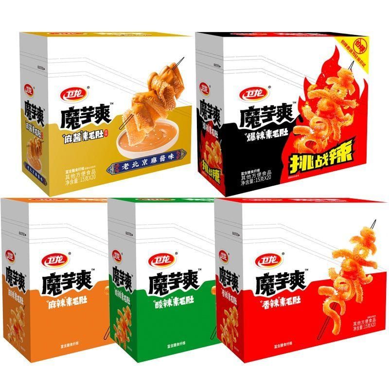 [盒装20包] 卫龙魔芋爽 WEILONG KONJAC SPICY 18G[18BOX/CTN]
