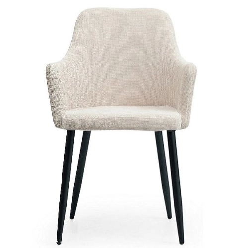 DC 66 Arm Chair New Beige / Black Metal Leg