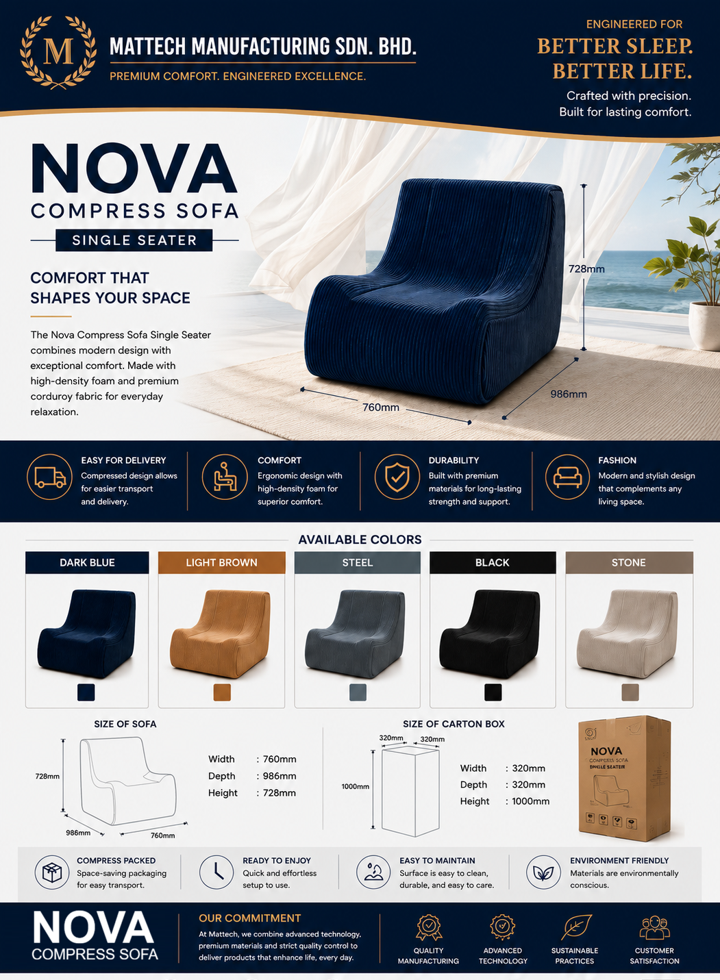 NOVA Compress Sofa