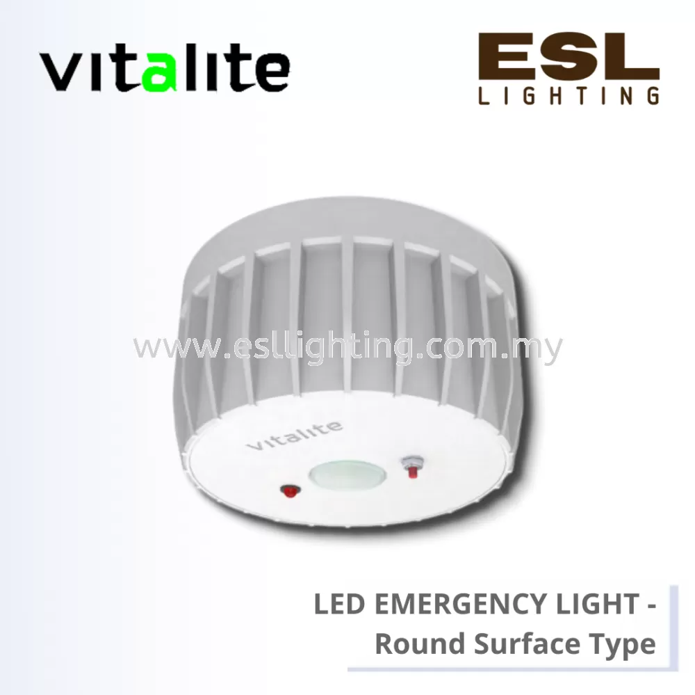VITALITE LED EMERGENCY LIGHT ROUND SURFACE TYPE - VELR 135/S