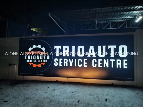 Trio Auto Service Centre Factory Front Signboard