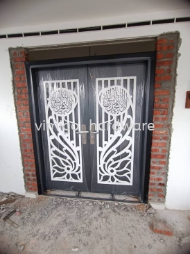 P6-L324  6'X7'  Lasercut Series Safety Door Main Door Use Supply and Provide Installation