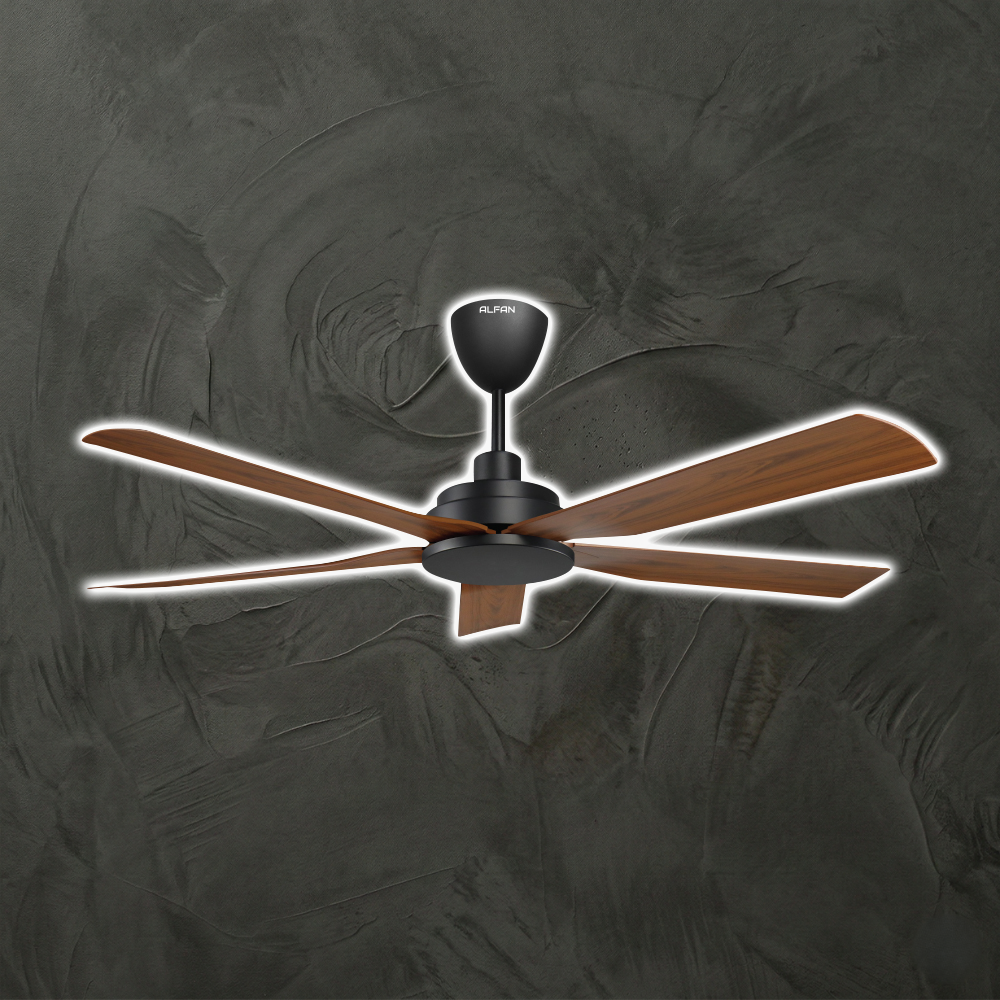 Alfan Ventra 54" Walnut DC Motor Ceiling Fan