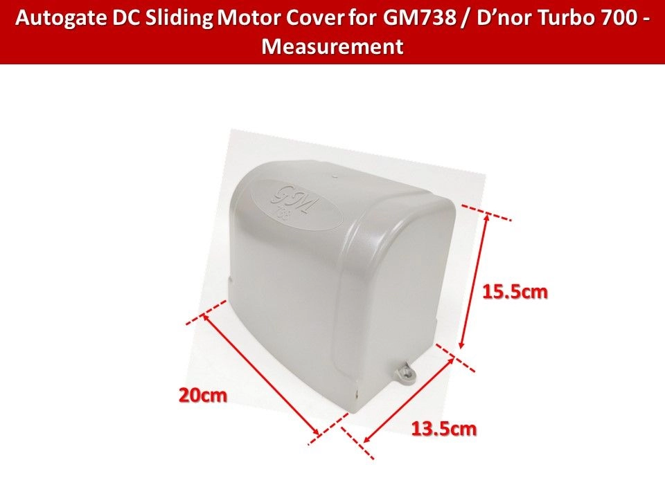 Autogate Sliding Motor Cover for GM738 / D'nor Turbo 700 - Motor Top Cover