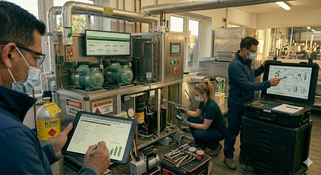 R290 industrial refrigeration maintenance