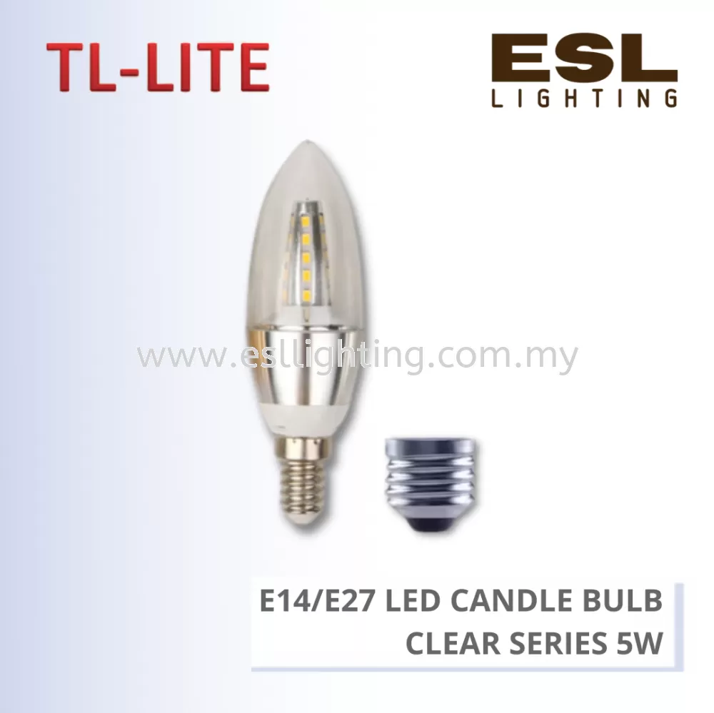 TL-LITE BULB - LED CANDLE BULB - CLEAR - 5W