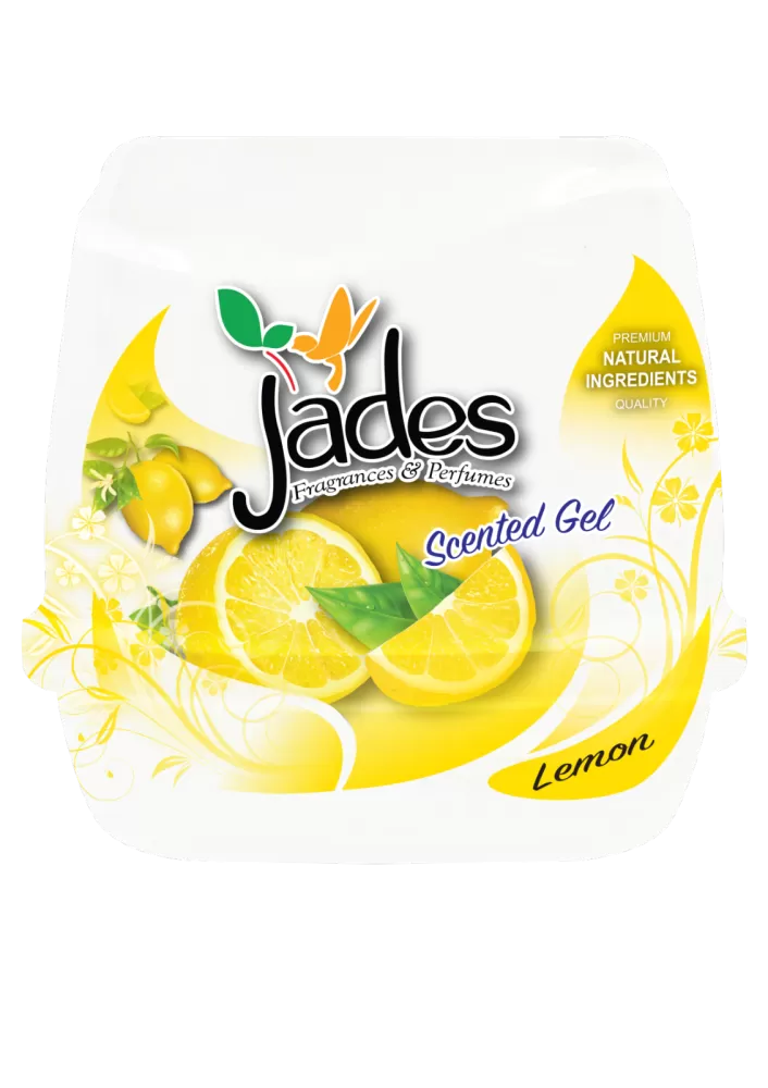 Jades Scented Gel 180gm - Lemon (Air Freshener Room)