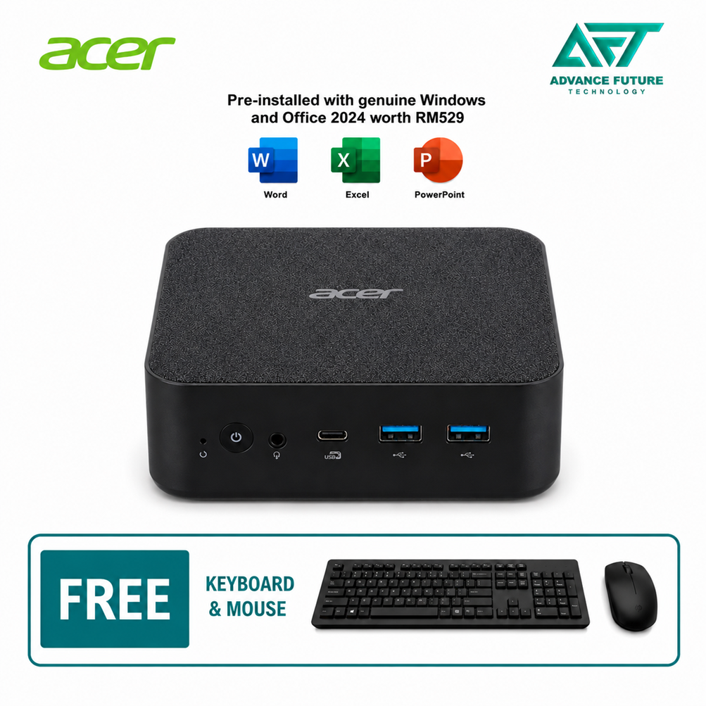 Acer Revo Box RB102-CZN-35400W11 Mini PC ( AMD Ryzen 3 5400U, 8GB, 512GB SSD, ATI, W11, H&S 2024&M365 )