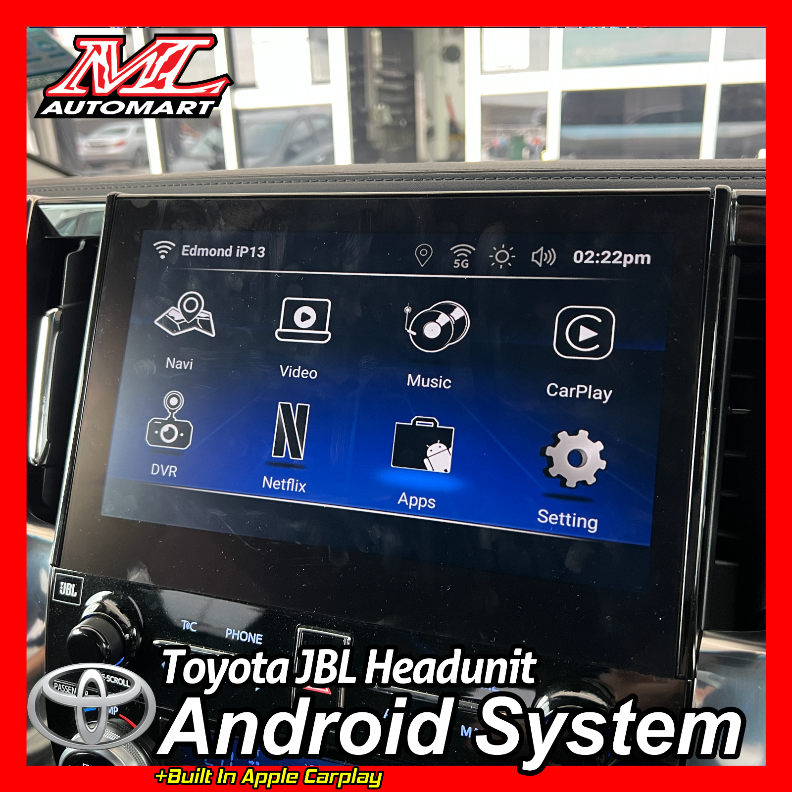 *NEW Toyota JBL Headunit Android System Upgrade