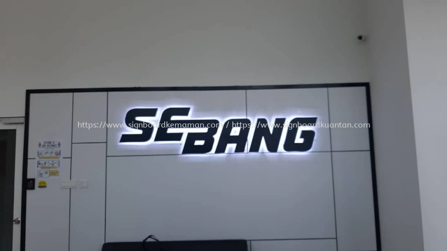 SEBANG INDOOR 3D LED BOX UP BACKLIT LETTERING SIGNAGE AT PAKA DUNGUN TERENGGANU MALAYSIA