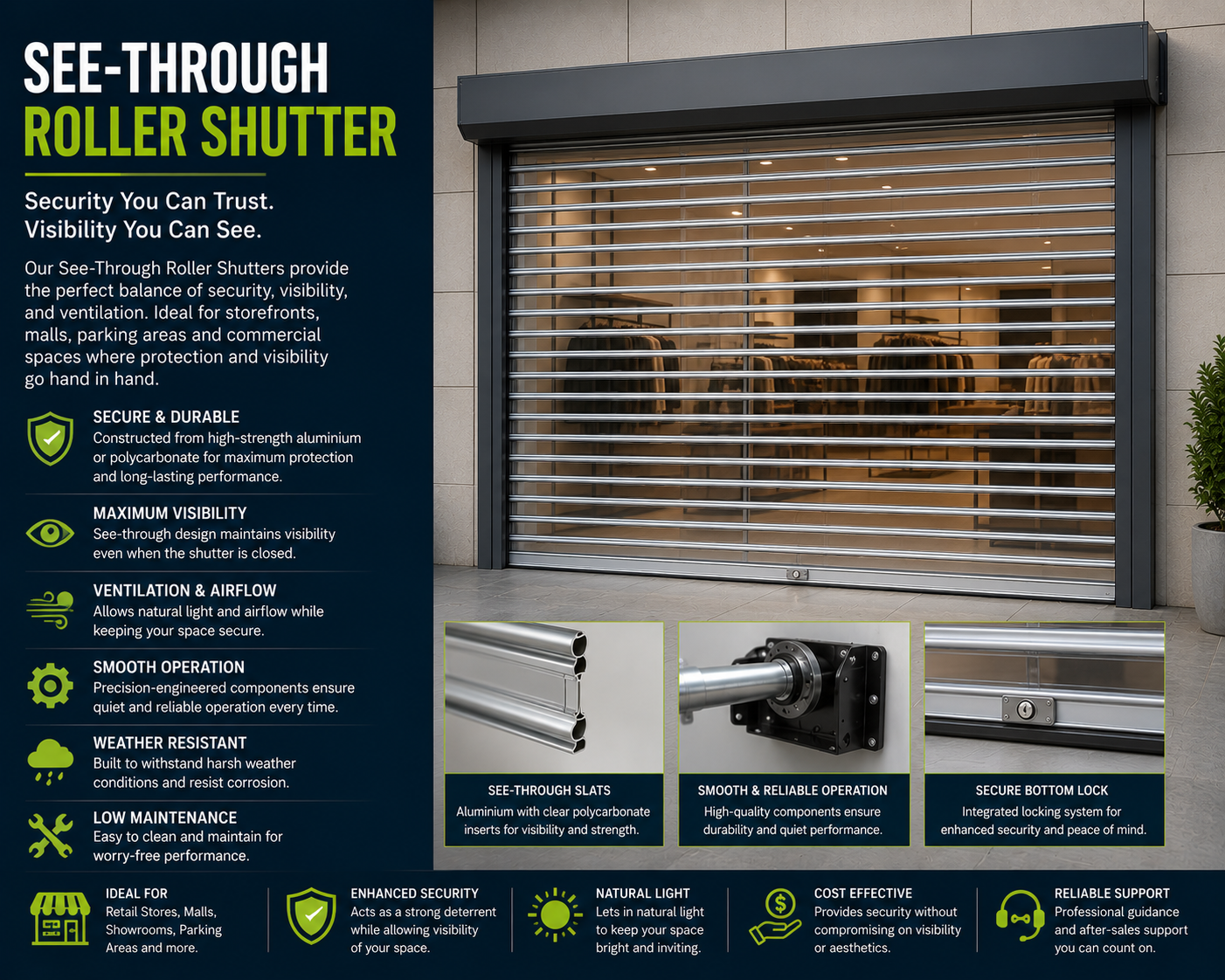 See-Through Roller Shutter