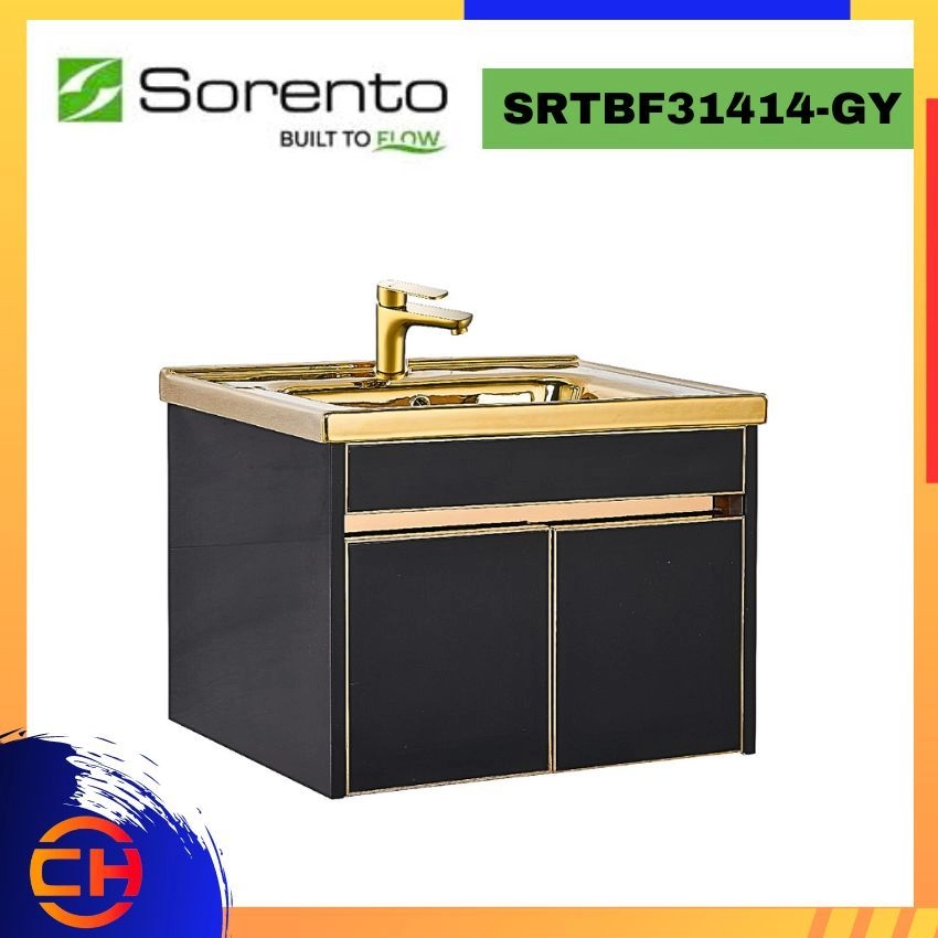 SORENTO BASIN & CABINET SRTBF31414-GY 4 IN 1 BATHROOM FURNITURE