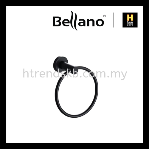 Bellano Towel Ring (Black) BLN7204BKSS