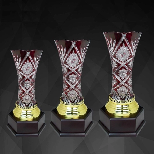 Exclusive Crystal Vase Trophy - 9139