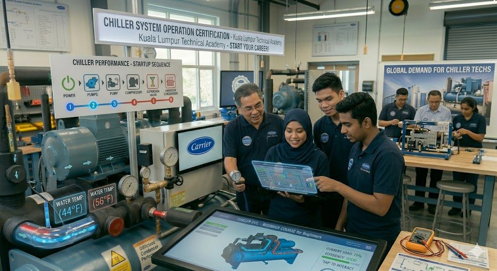 Chiller system operation training for beginners