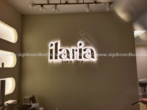 ILARIA INDOOR 3D LED LETTERING SIGNAGE WITH LED BACKLIT AT KEMAMAN TERENGGANU MALAYSIA