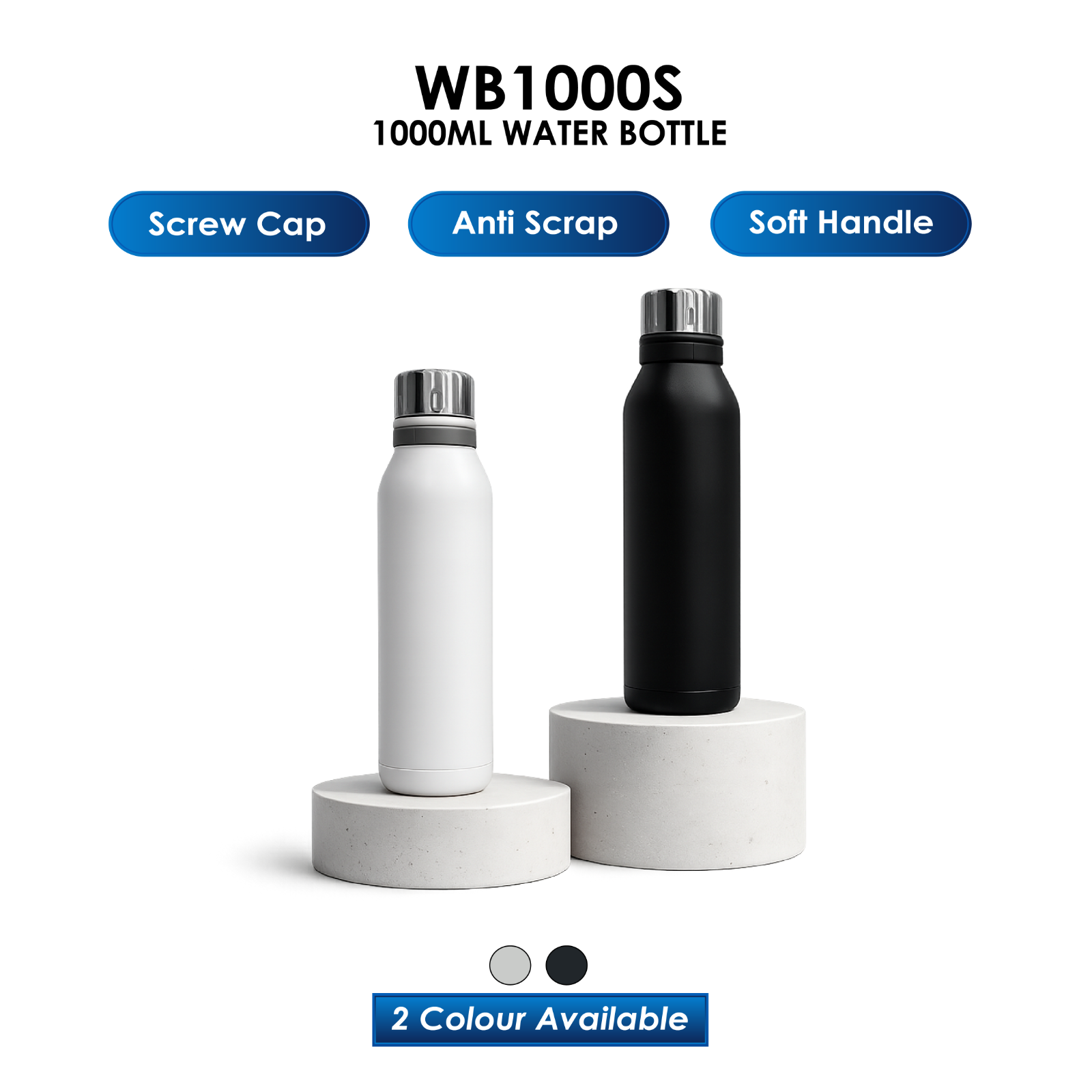 WB1000S - 1000ML WATER BOTTLE