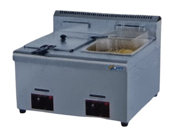 2 TANK GAS DEEP FRYER - TABLE TOP