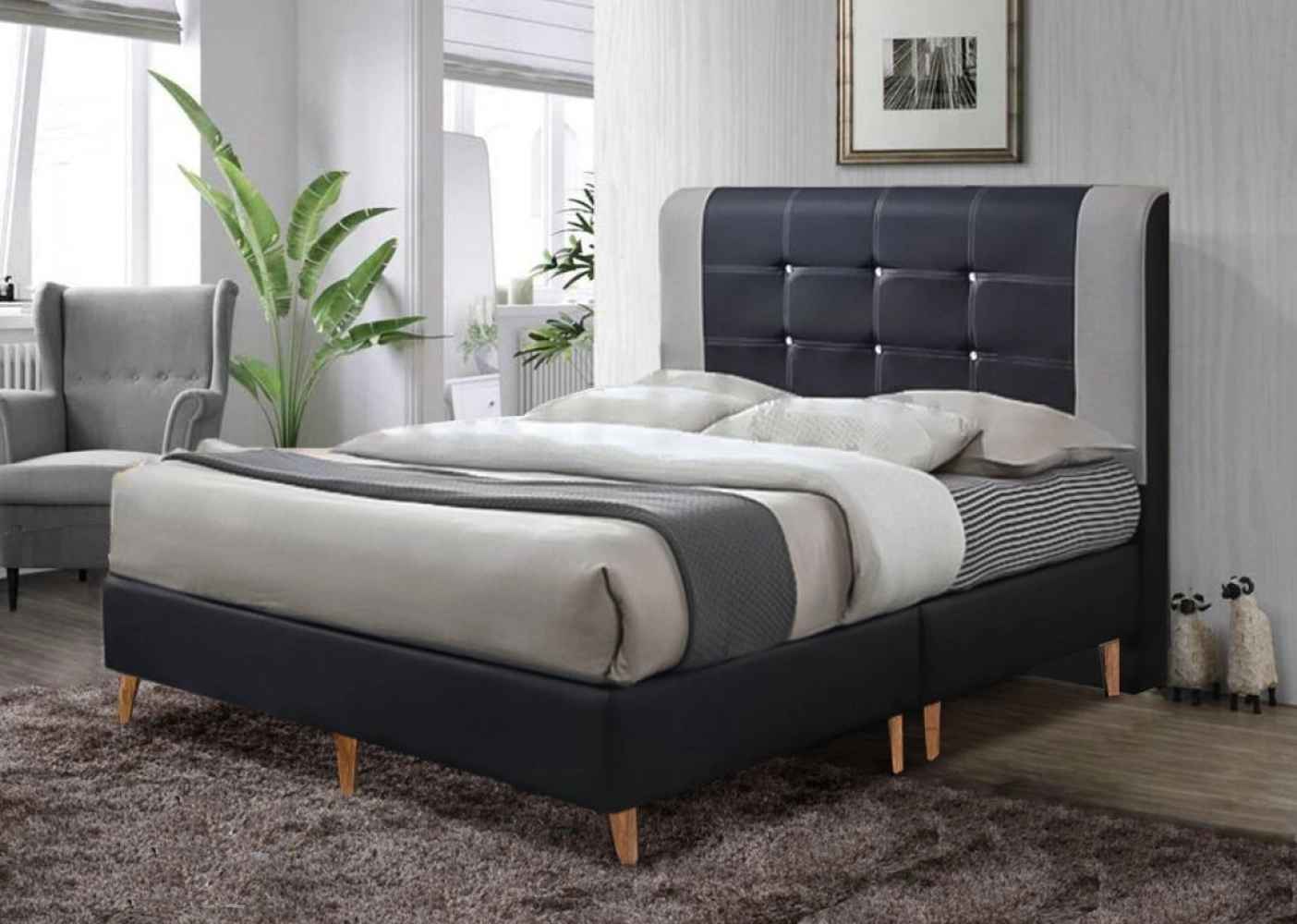 Bedframe with High Leg