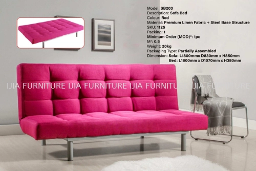 Sofa Bed - SB203 (Red)