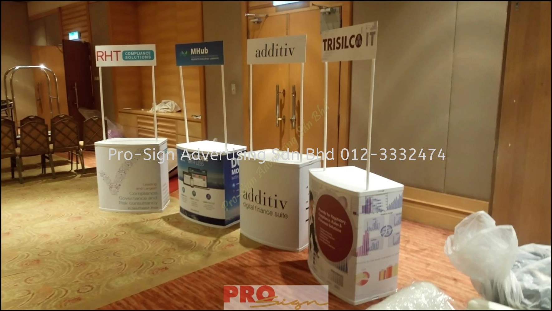 COUNTER BOOTH, FABRIC BACKDROP (FINNOVASIA, KL, 2017)