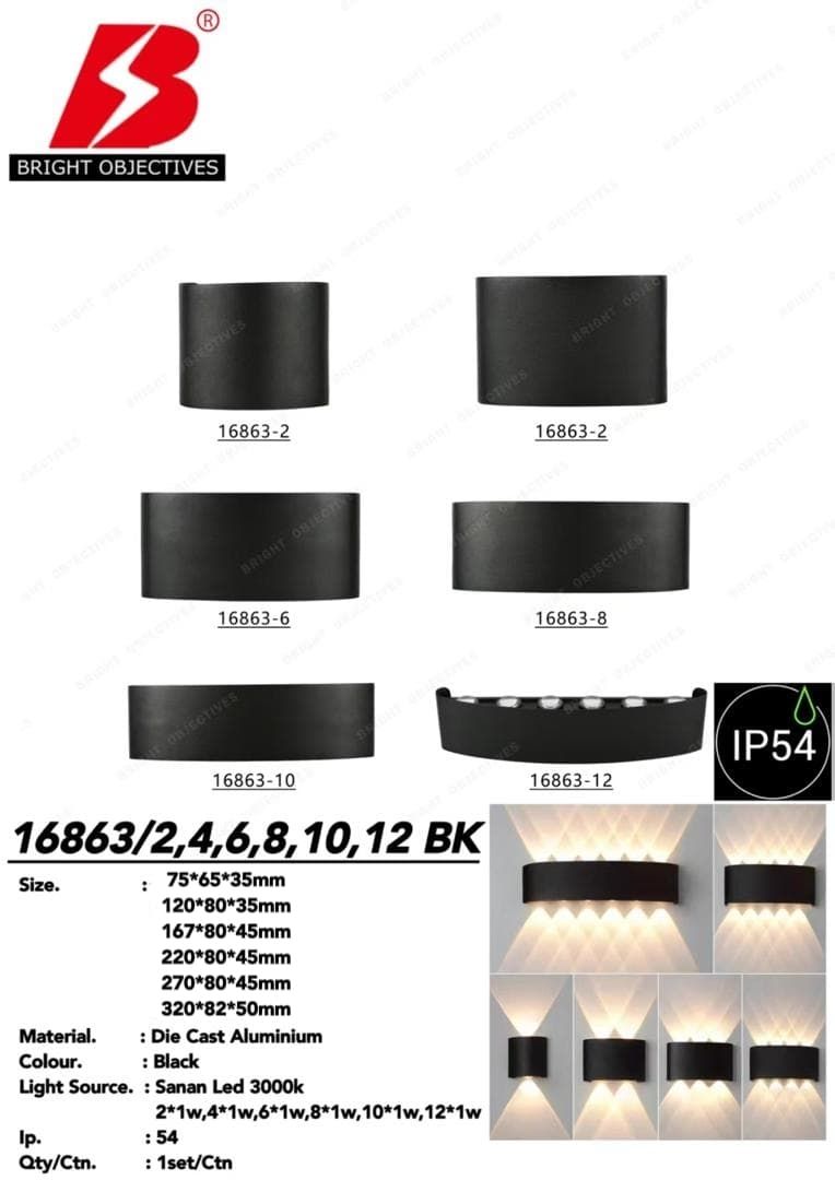 OUTDOOR LED WALL LAMP LIGHT - 16863