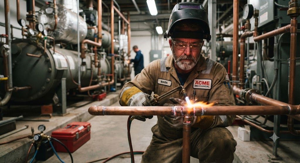 refrigeration copper tube industrial brazing method