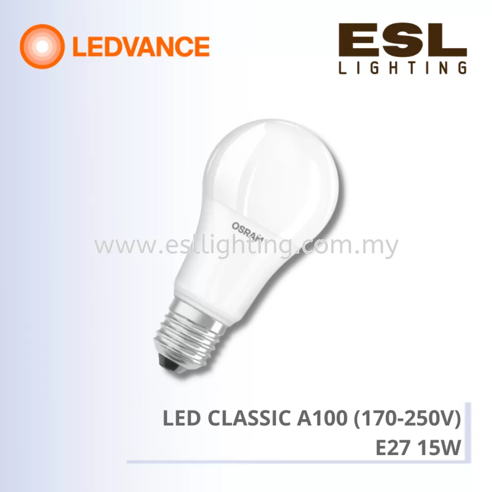 LEDVANCE LED CLASSIC A100 (170-250V) LV CLA 15W/827 865 170-250V FR E27 - 4058075700277 4058075700307