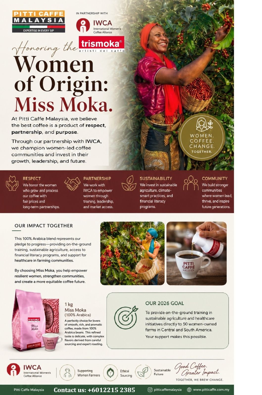 Corporate Social Responsibilities Program - IWCA Miss Moka Coffee Beans