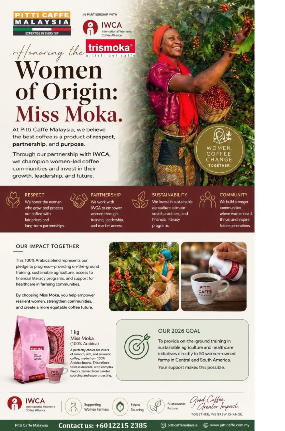 Corporate Social Responsibilities Program - IWCA Miss Moka Coffee Beans