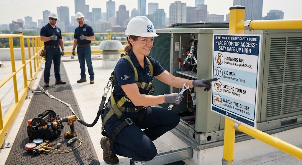 HVAC work at height safety guide
