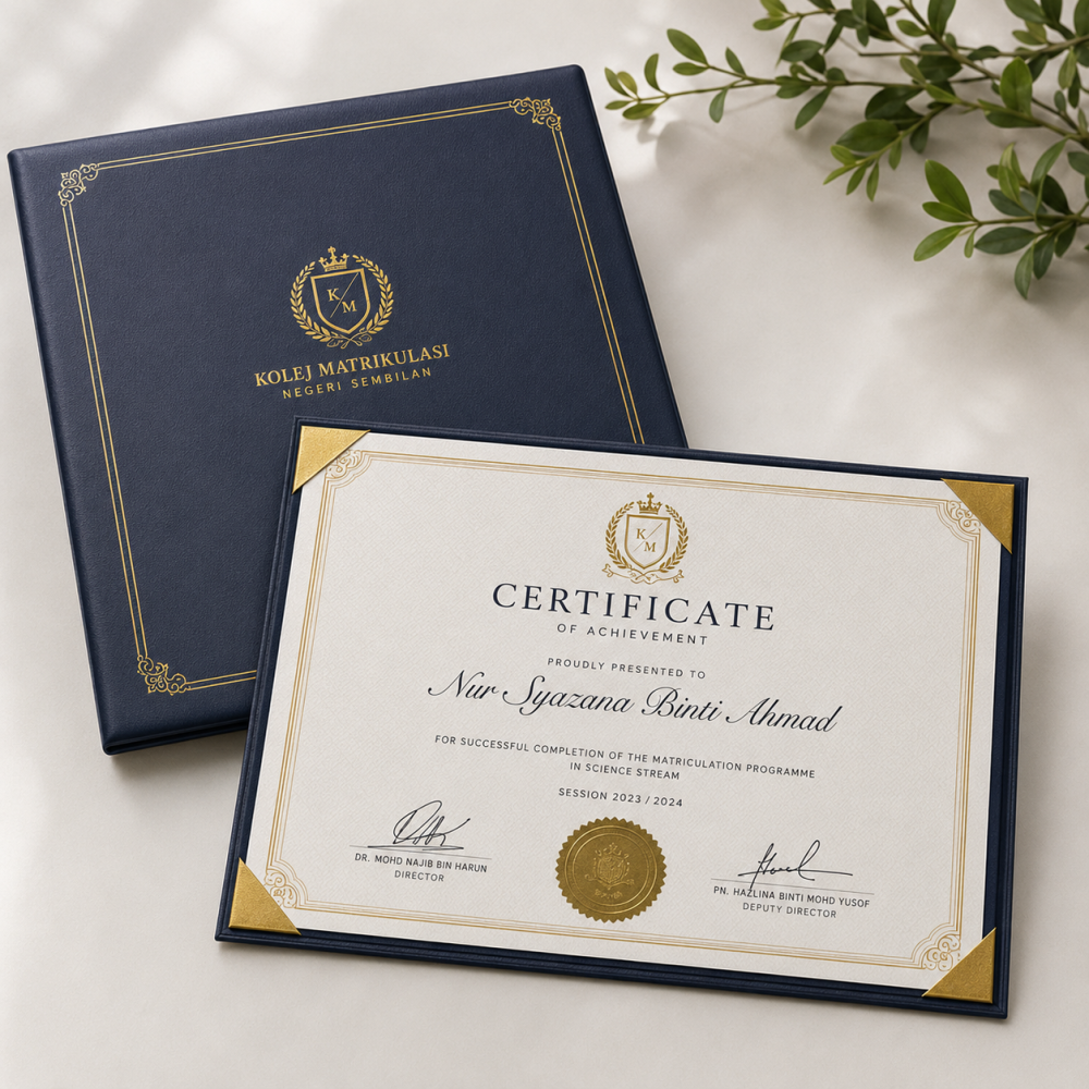 Certificate Printing & Certificate Holder Mock Up | Premium Custom Recognition & Award Presentation Solutions