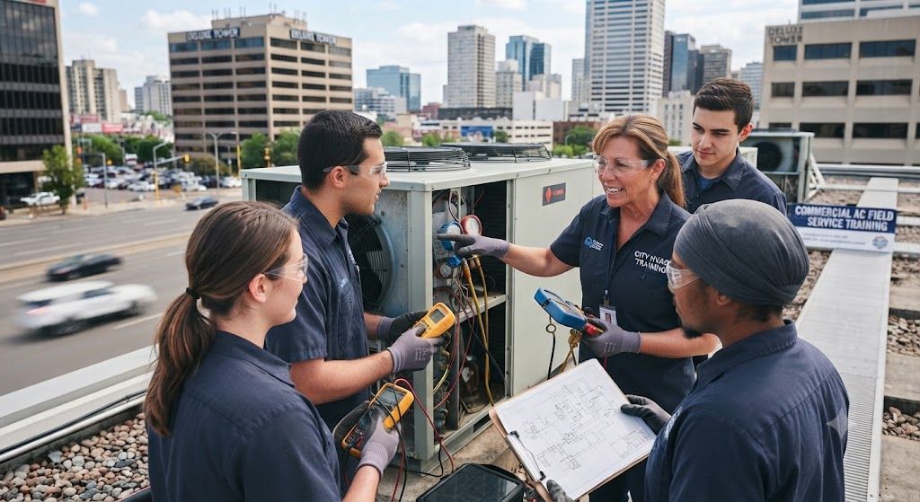 Commercial HVAC servicing training