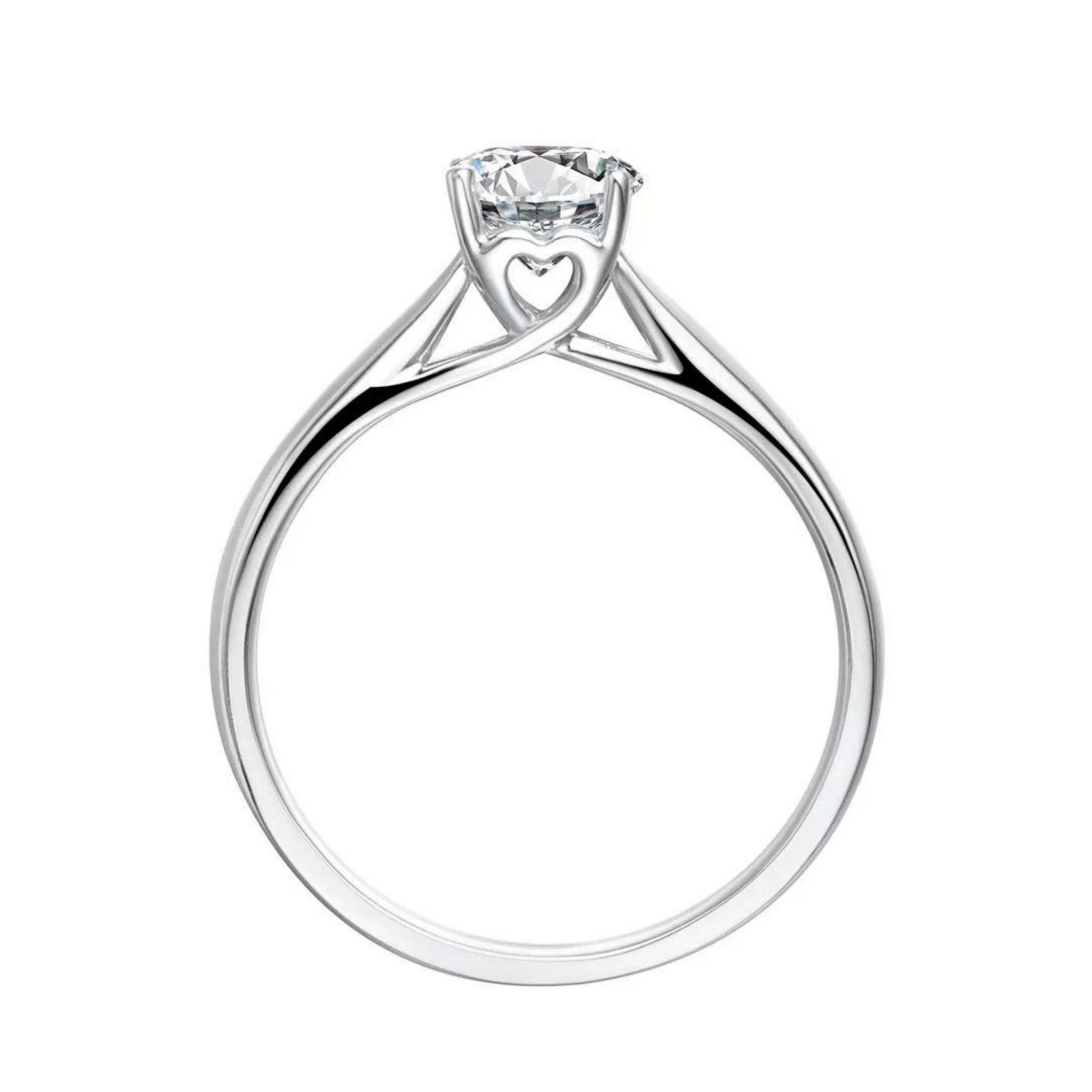 Roman & Co庐 Osvira Whisper Twist Solitaire Engagement Ring