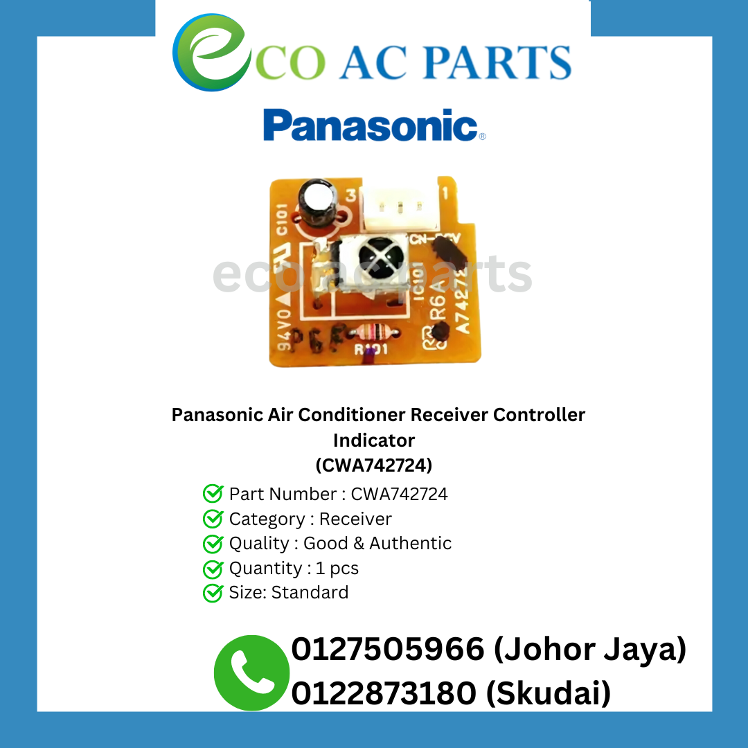 Panasonic Air Conditioner Receiver Controller Indicator (CWA742724)