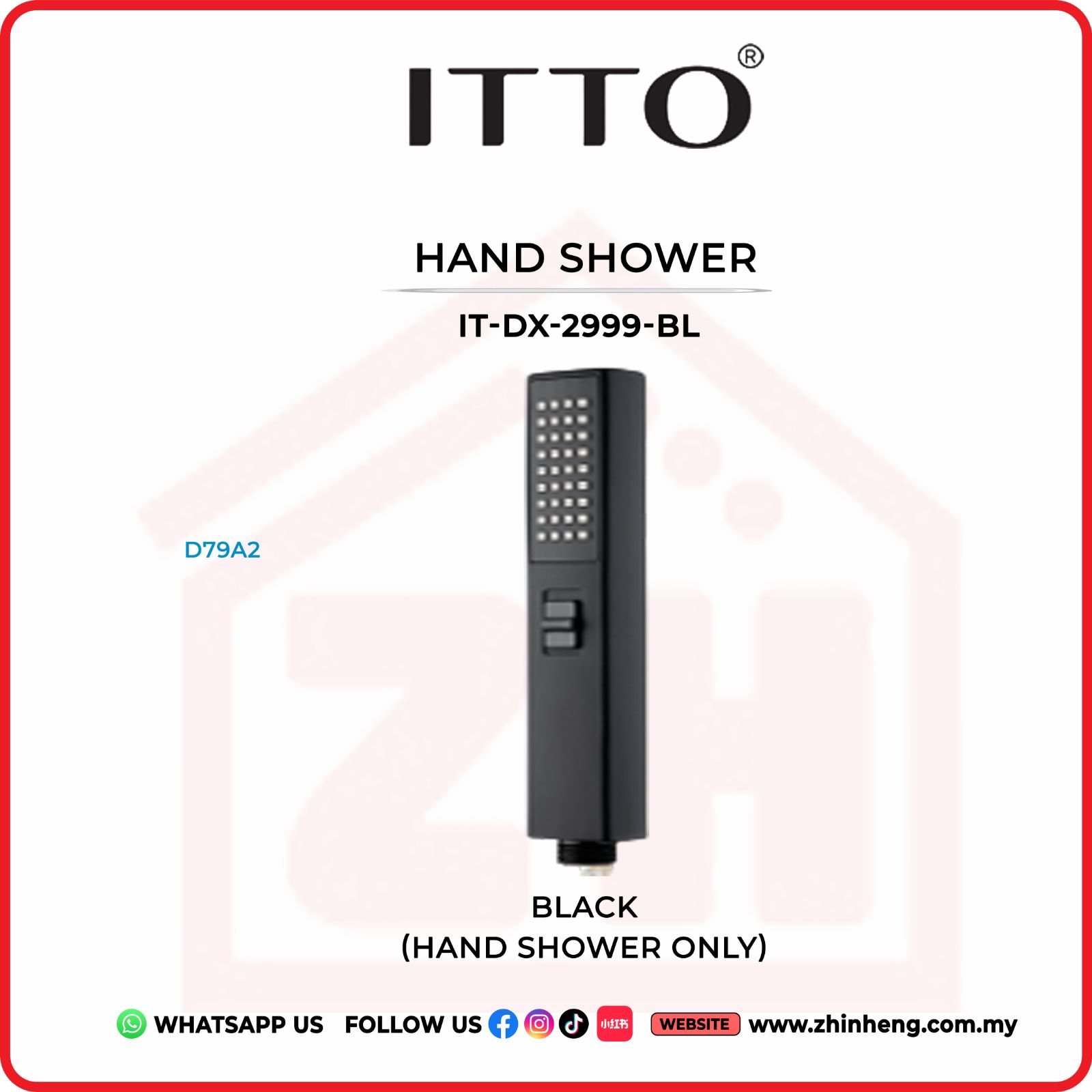 ITTO HAND SHOWER  IT-DX-2999-BL