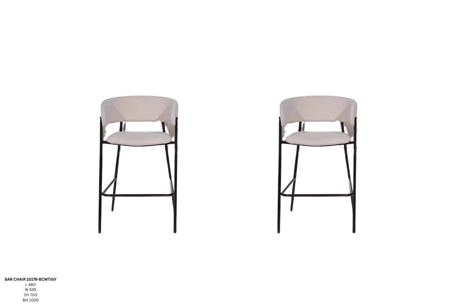 BAR CHAIR YG-10178-BCWT/GY