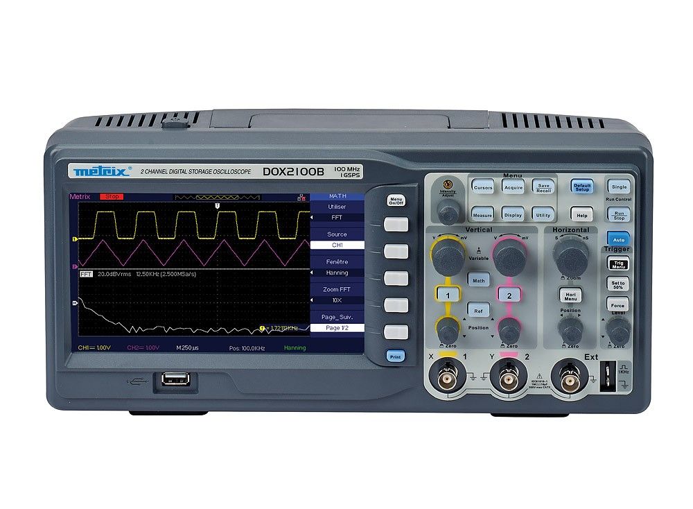 Metrix DOX2100B 2-Channel Benchtop Digital Oscilloscope
