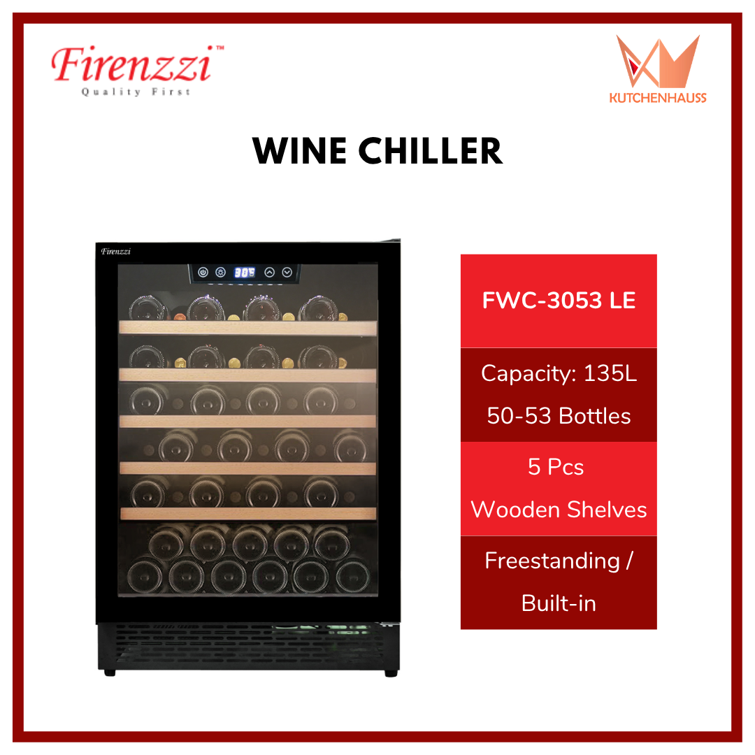 FIRENZZI - 135L Freestanding Wine Chiller (50-53 Bottles) | FWC-3053 LE