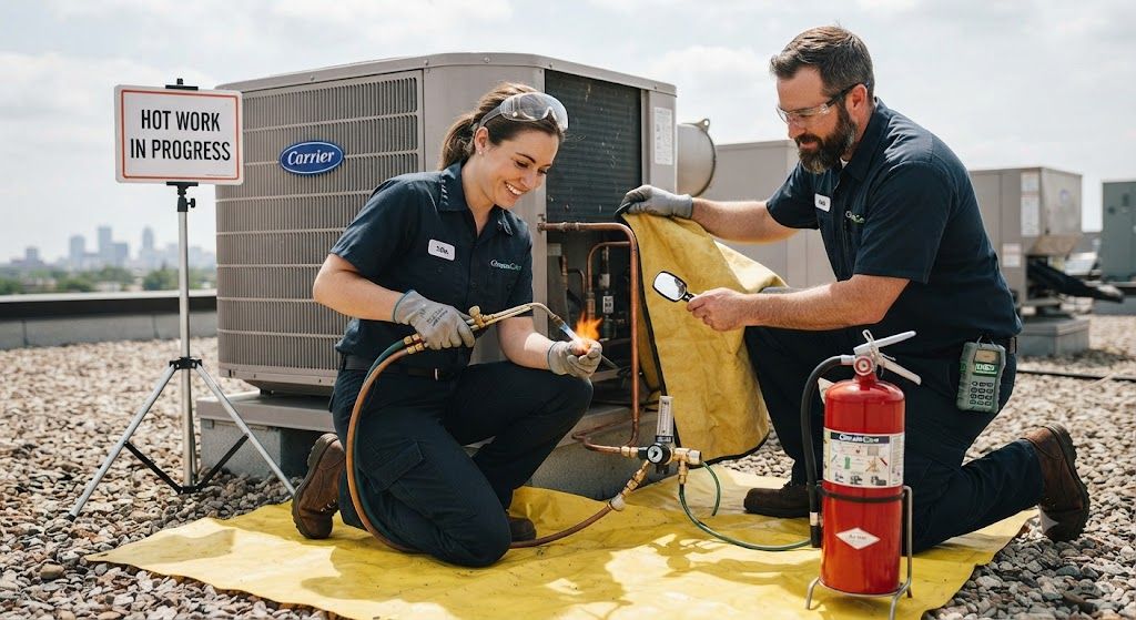 HVAC brazing safety procedures technicians guide