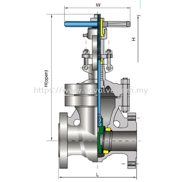 ARITA Cast Steel / WCB Gate Valve Flanged End ANSI 300