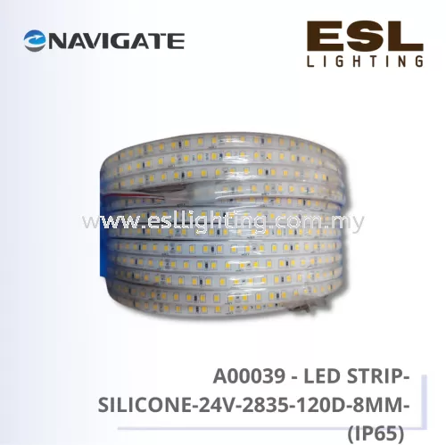 Navigate A00039 - LED Strip Silicone-24V-2835-120D-8MM-(IP65) 