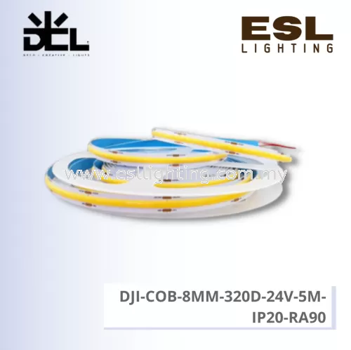 DCL  STRIP LIGHT DJI-COB-8MM-320D-24V-5M-IP20-RA90